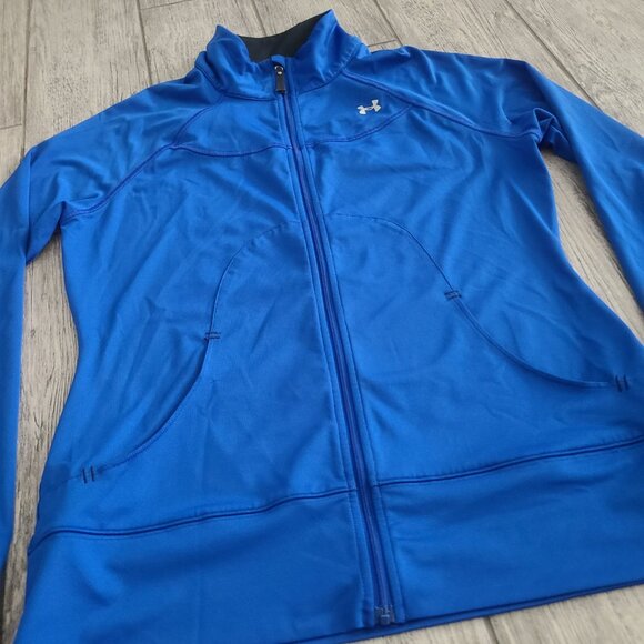 Activewear Under Armour AllSeasonGear Full Zip Jacket royal blue womens medium - Picture 4 of 9